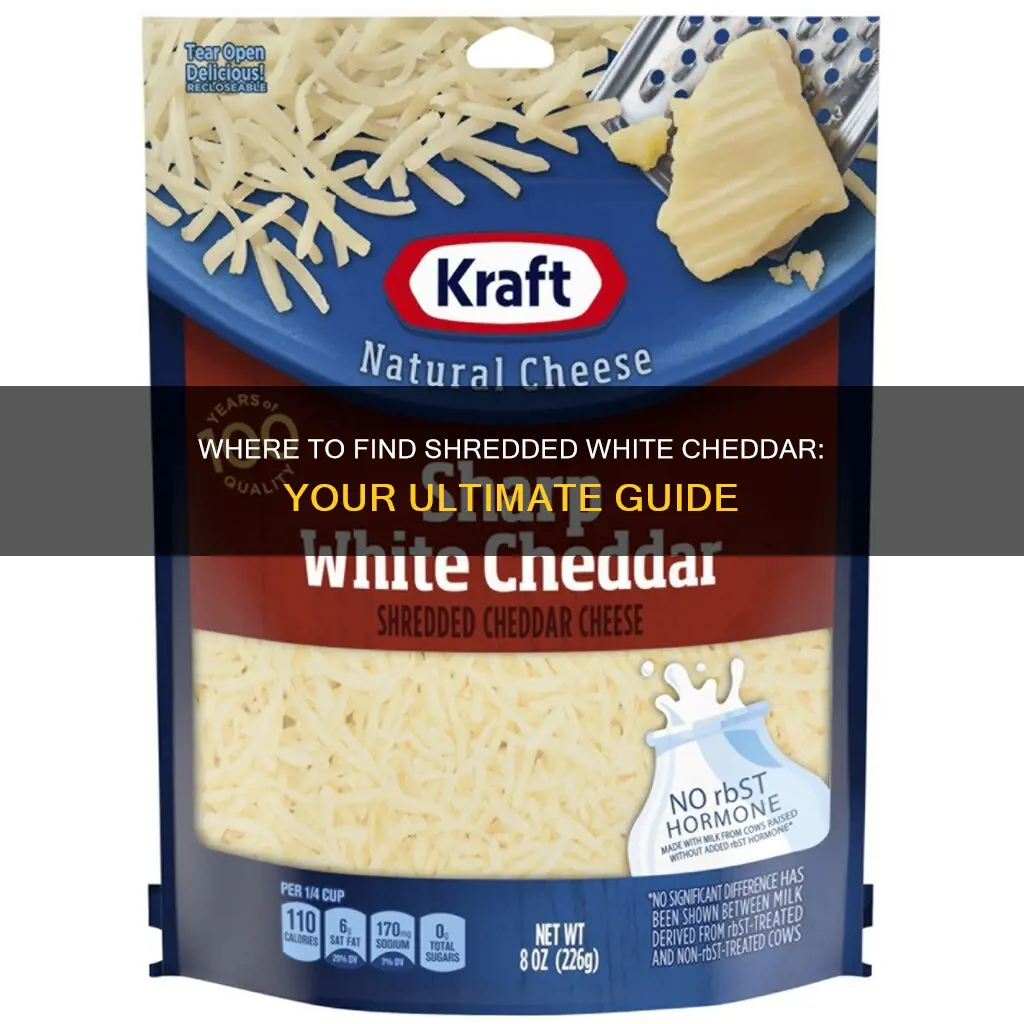 where to buy shredded white cheddar cheese