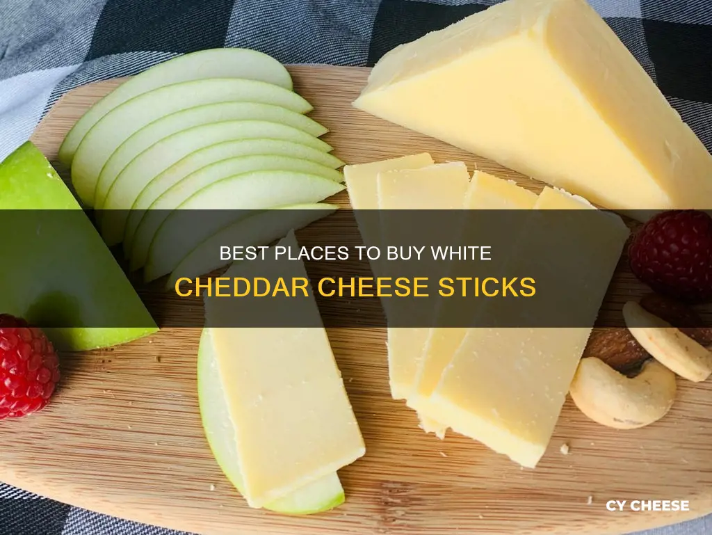 where to buy white cheddar cheese sticks