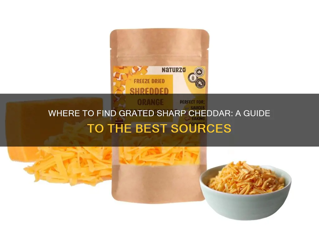 where to find grated sharp cheddar cheese