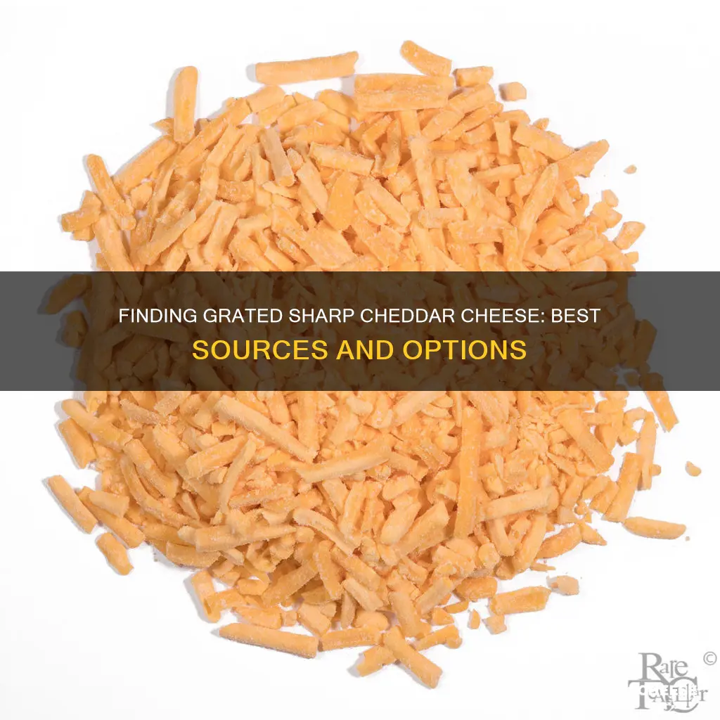 where to find grated sharp cheddar cheese