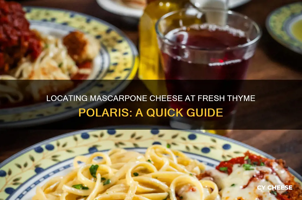 where to find mascarpone cheese at fresh thyme on polaris