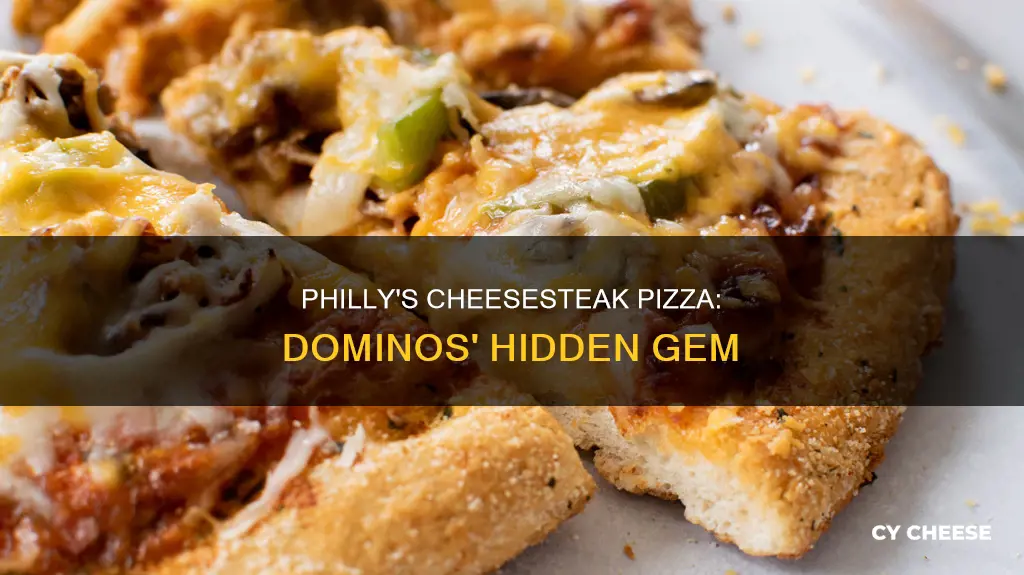 where to find philly cheese steak pizza dominos