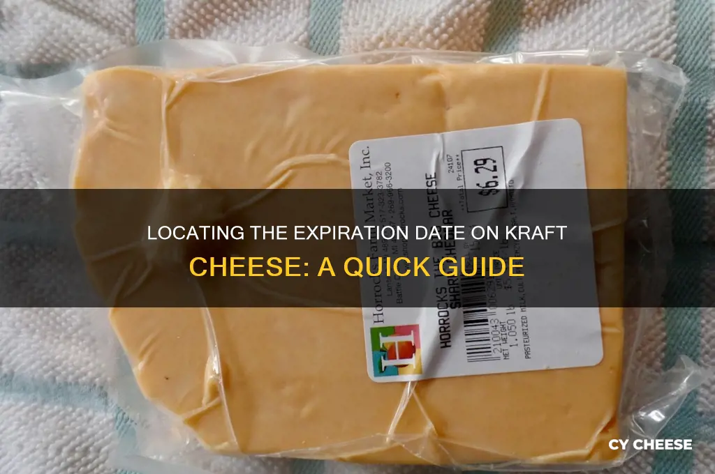where to find the expiration date in kraft cheese