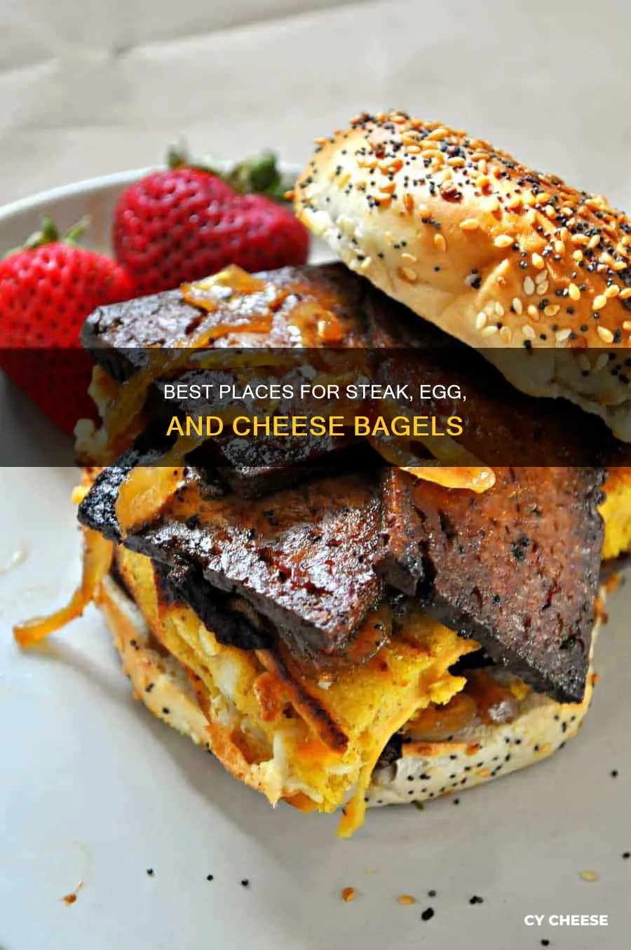 where to get a steak egg and cheese bagel