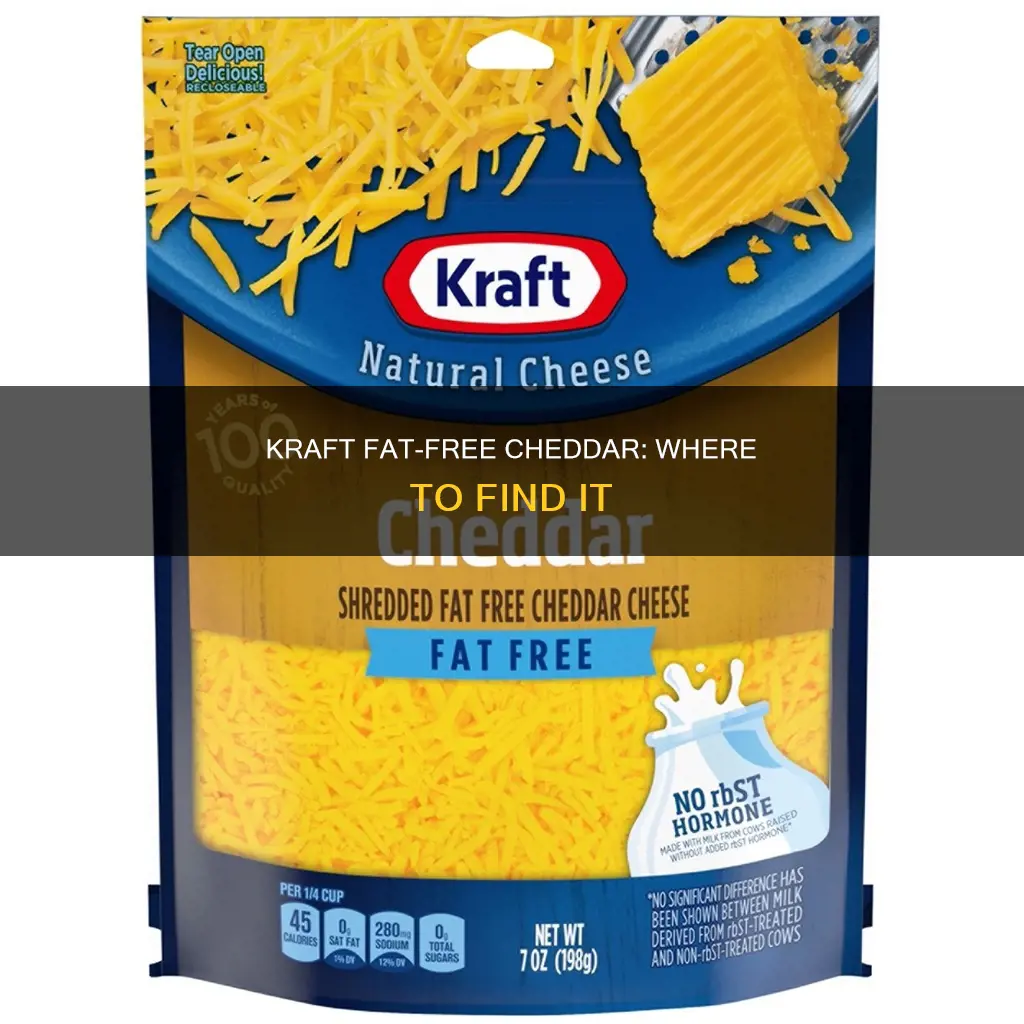 where to get kraft fat free shredded cheddar cheese