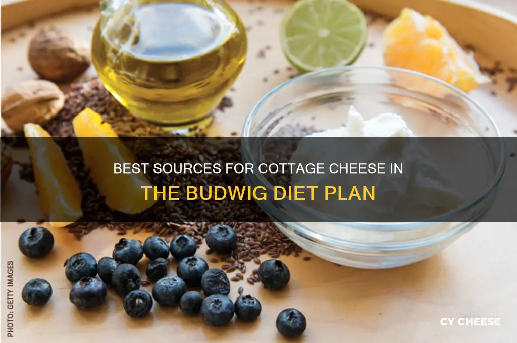 where to get the cottage cheese for the budwig diet