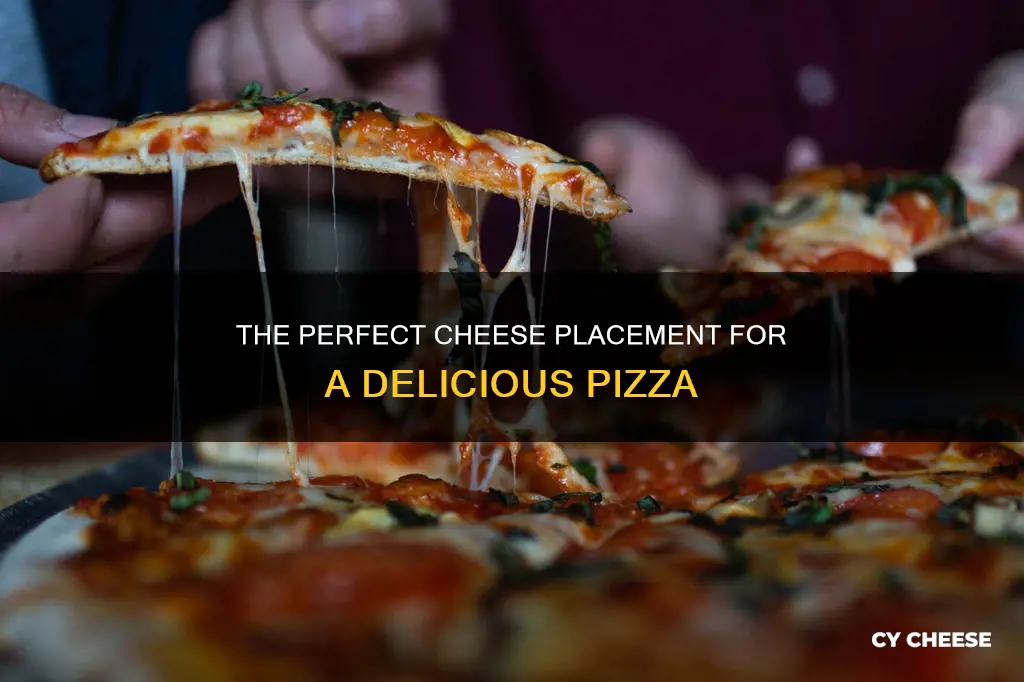where to place cheese on a pizza