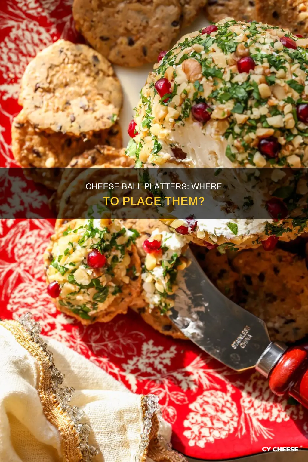 where to put cheese ball