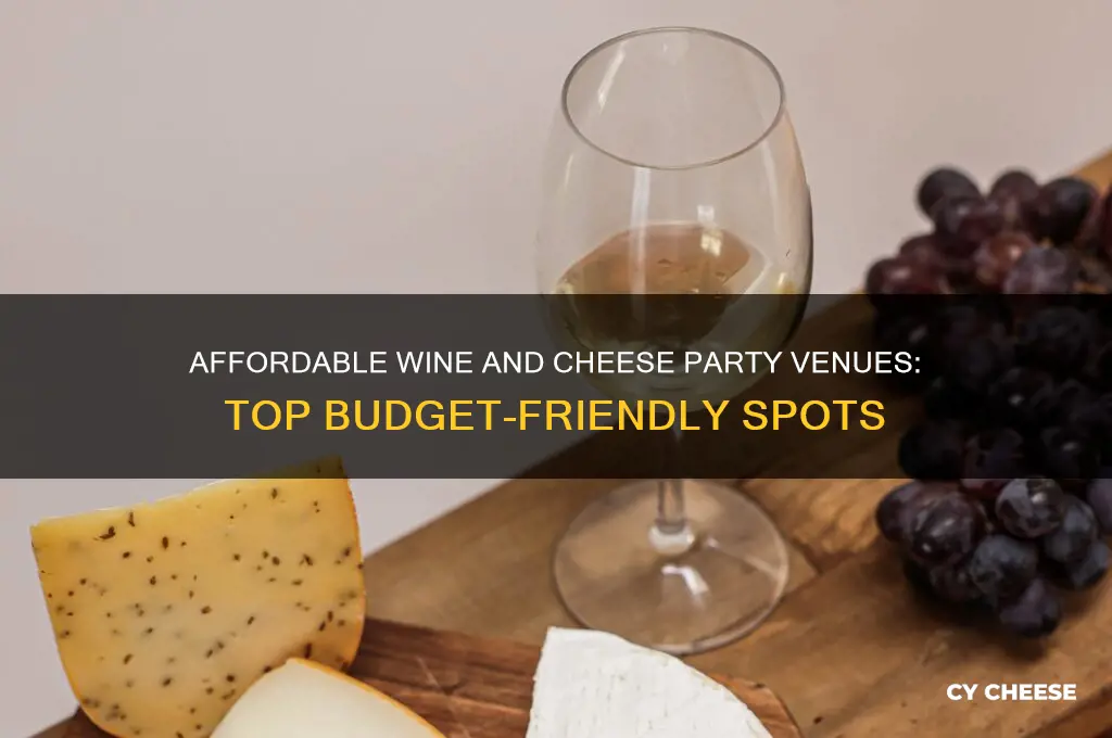 where to throw a cheap wine and cheese party venue