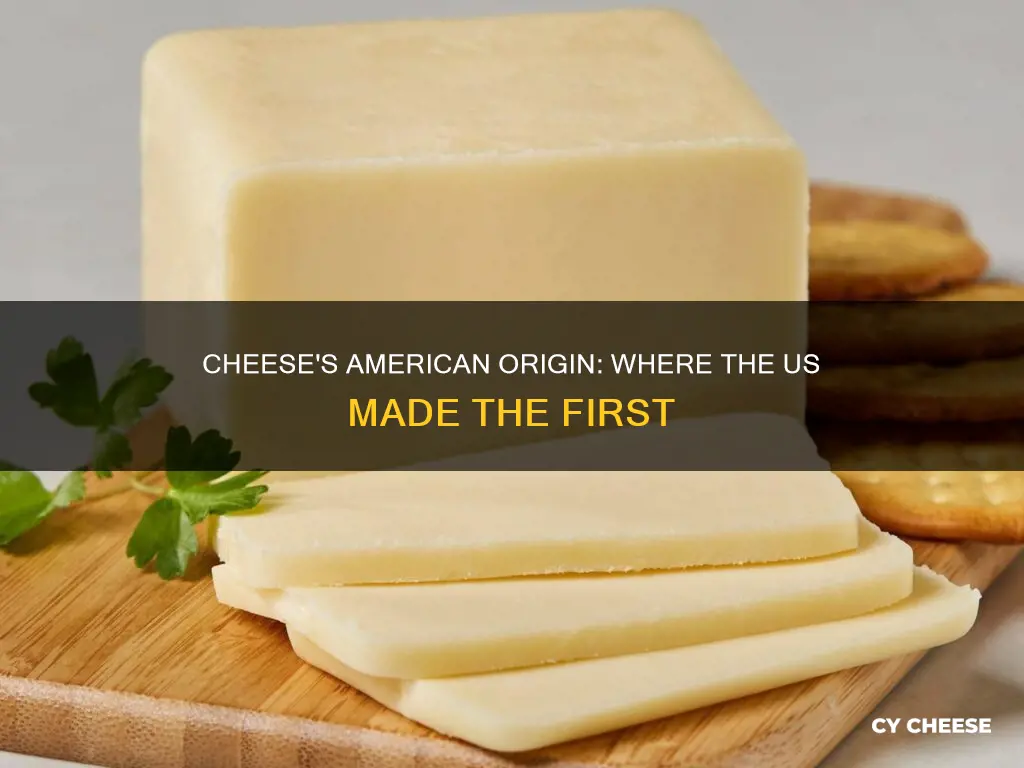 where was the first cheese made in us