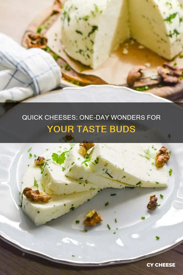 which cheese are made in one day