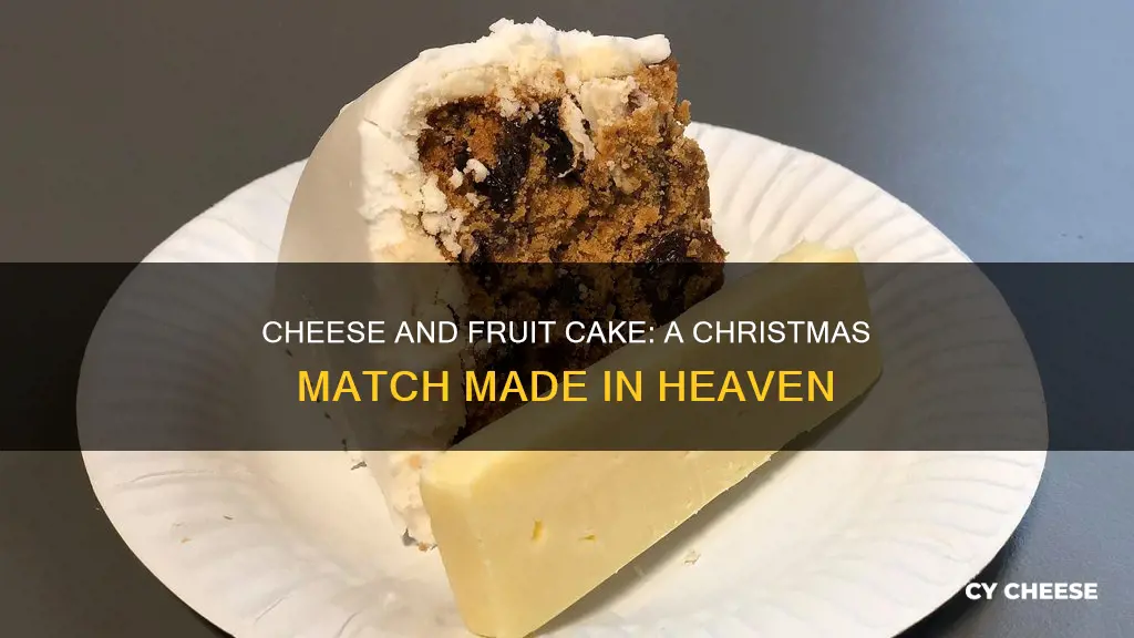 which cheese goes with christmas cake