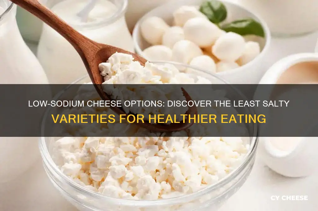 which cheese has the least amount of salt
