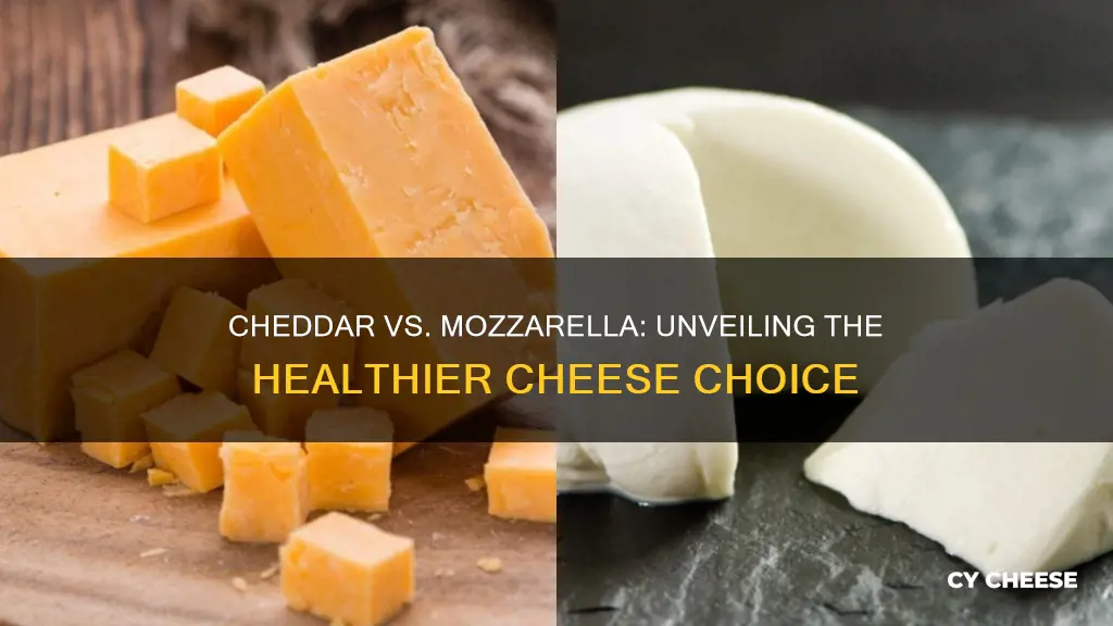 which cheese is healthier cheddar or mozzarella