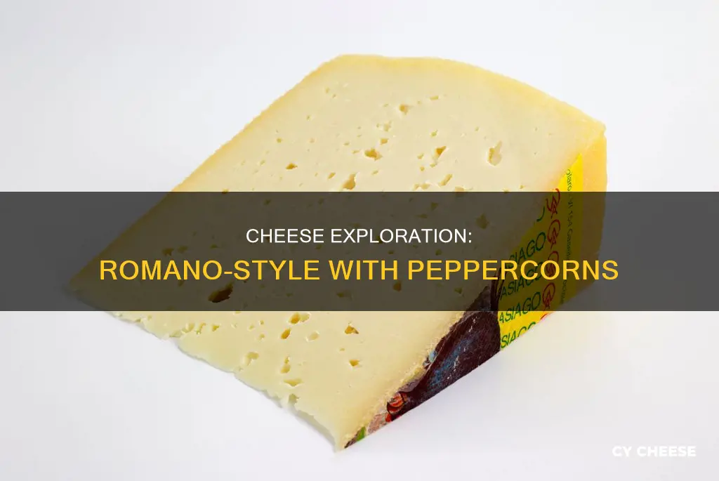 which cheese tastes like romano and contains peppercorns