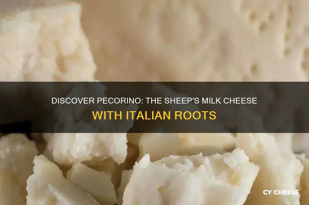 which hard cheese derives from an italian word meaning sheep