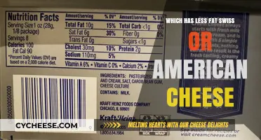 Swiss vs. American Cheese: Which Has Less Fat?
