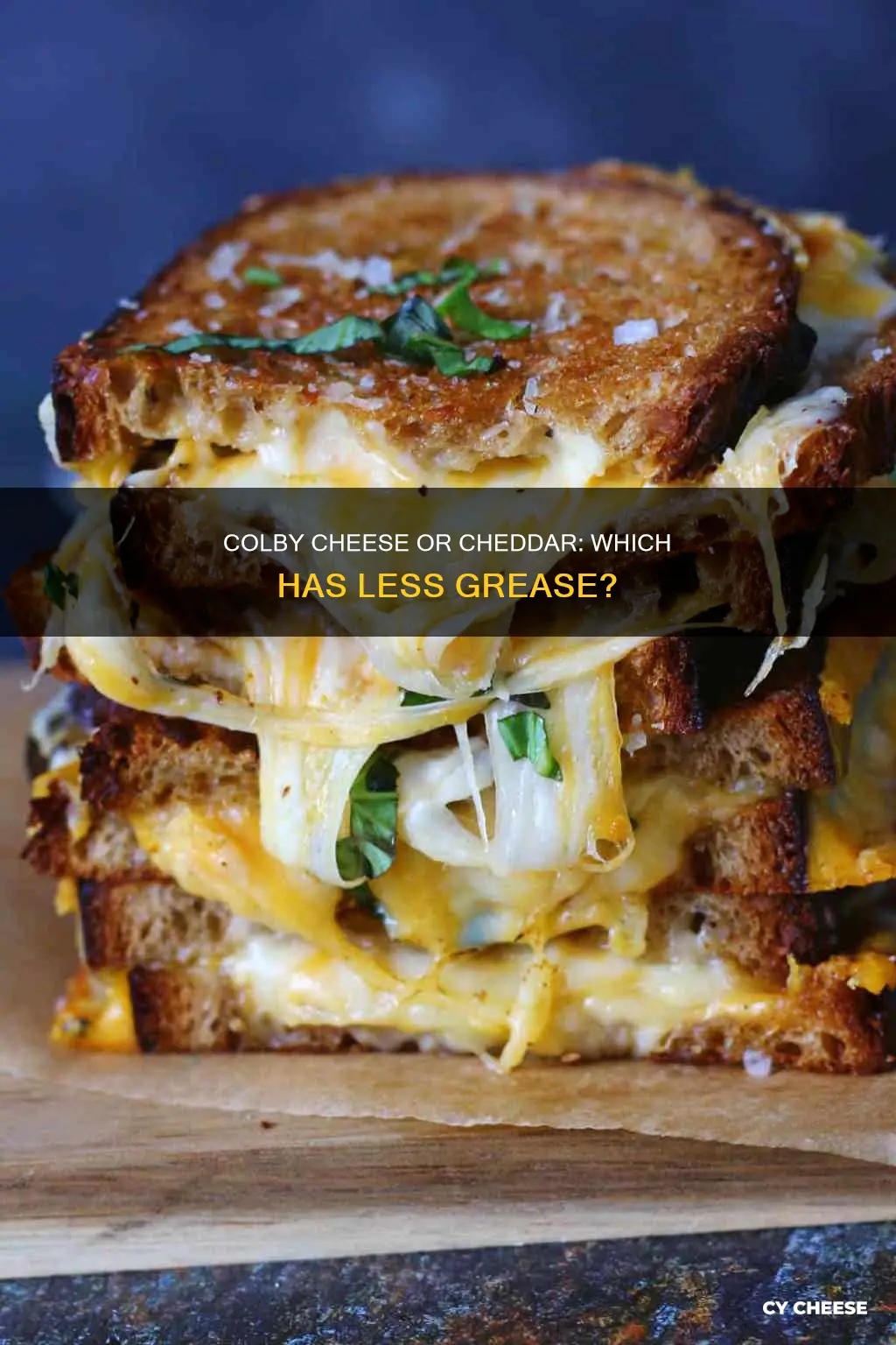 which has less grease colby cheese or cheddar