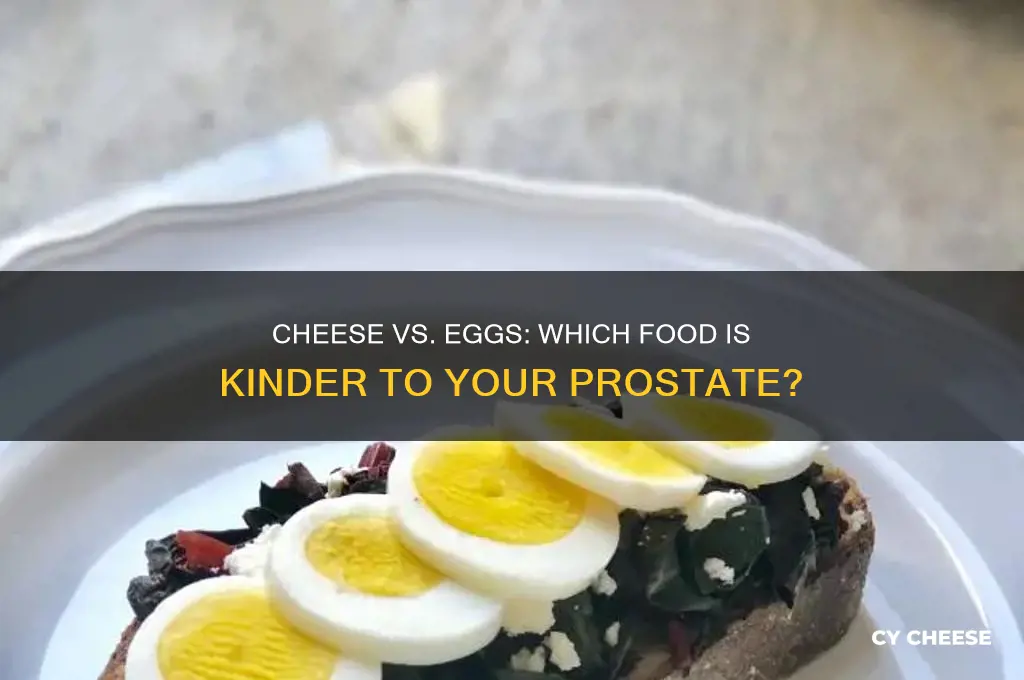 which is less inflammatory to the prostate cheese or eggs