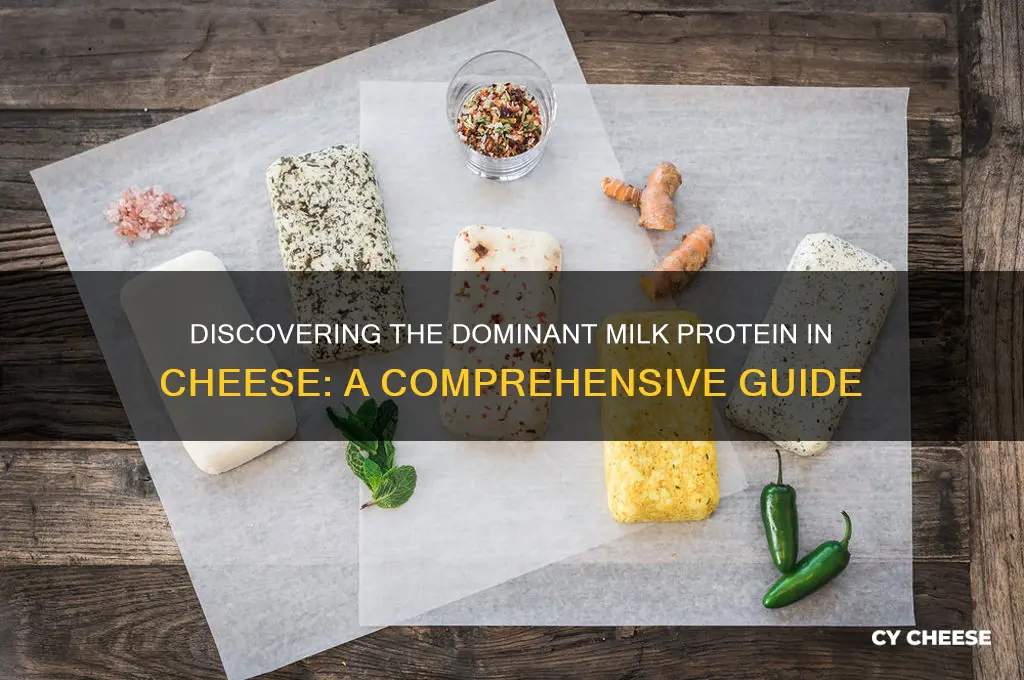 which milk protein is most prevalent in cheese