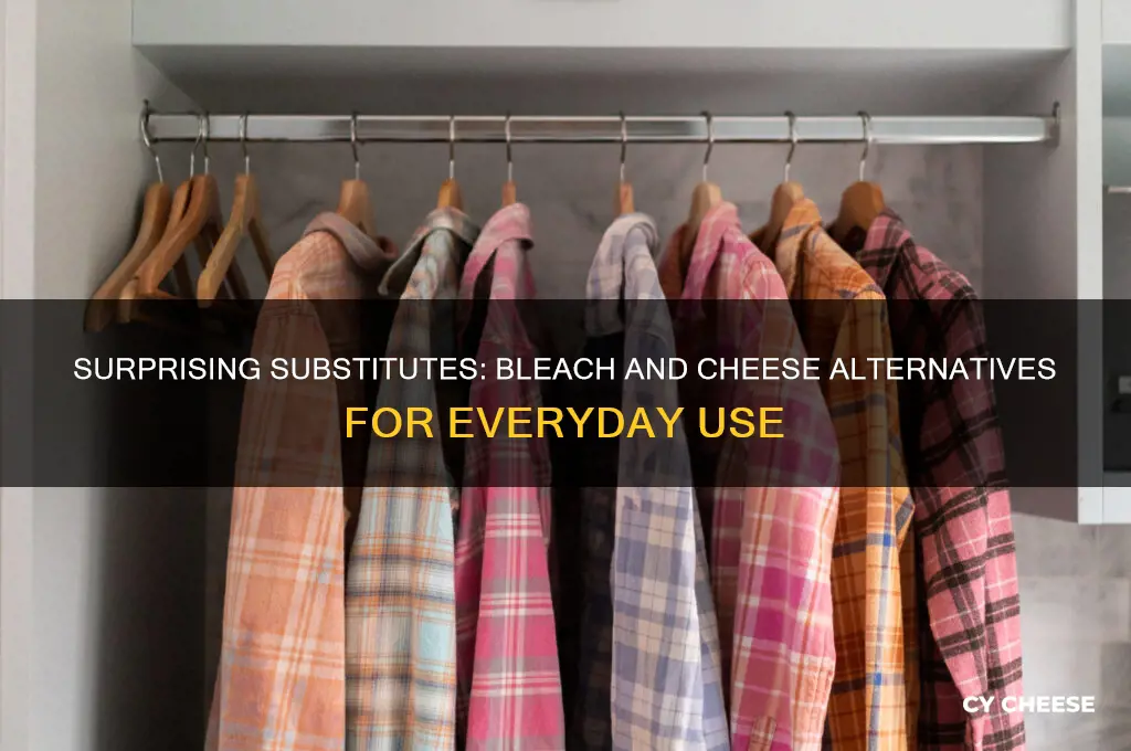 which of the following are substitutes bleach and cheese