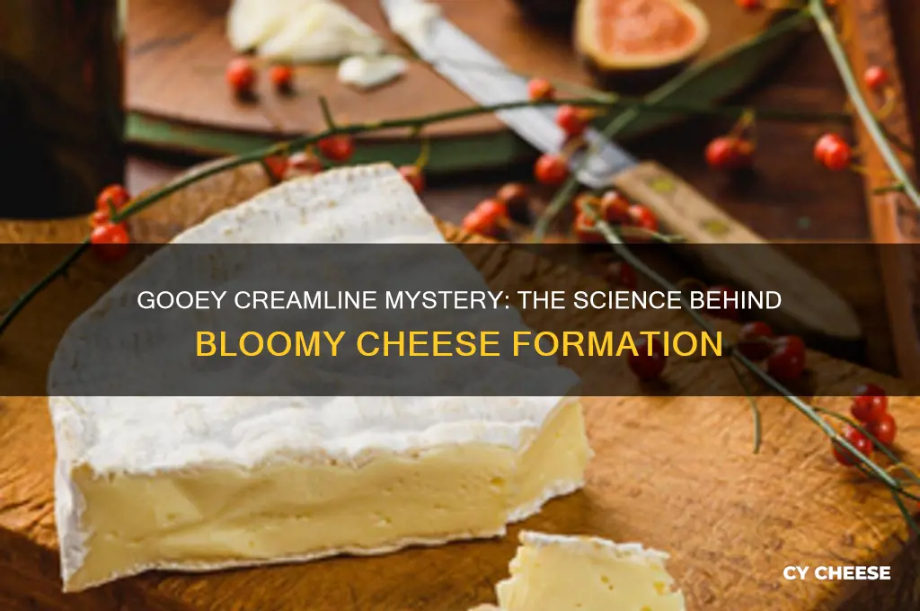 which process causes a gooey creamline beneath the bloomy cheese
