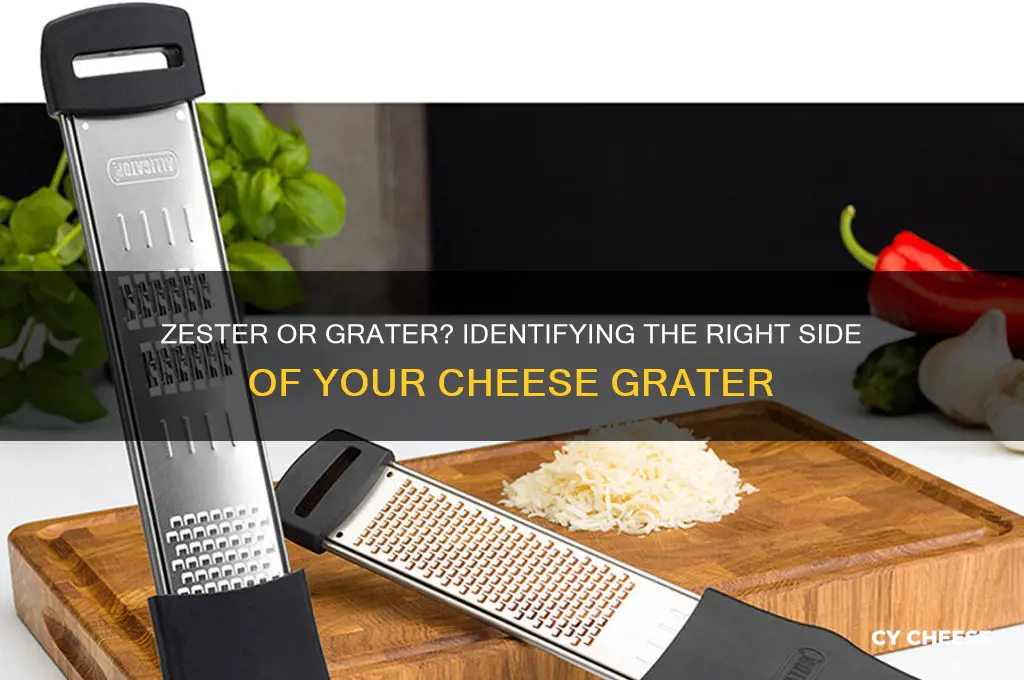 which side of a cheese grater is a zester