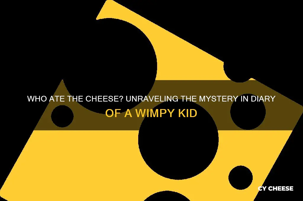 who ate the cheese in diary of a wimpy kid