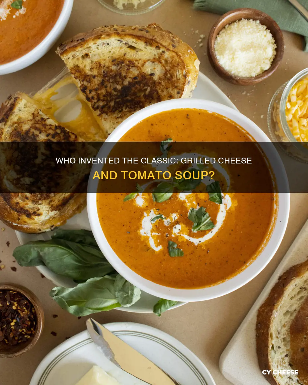 who came up with grilled cheese and tomato soup
