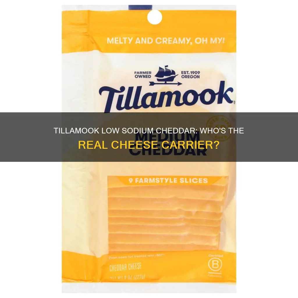 who carries tillamook low sodium cheddar cheese