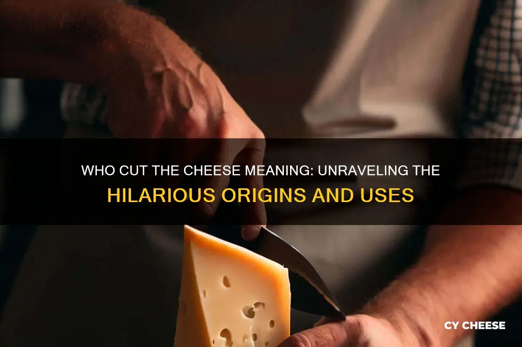 who cut the cheese meaning