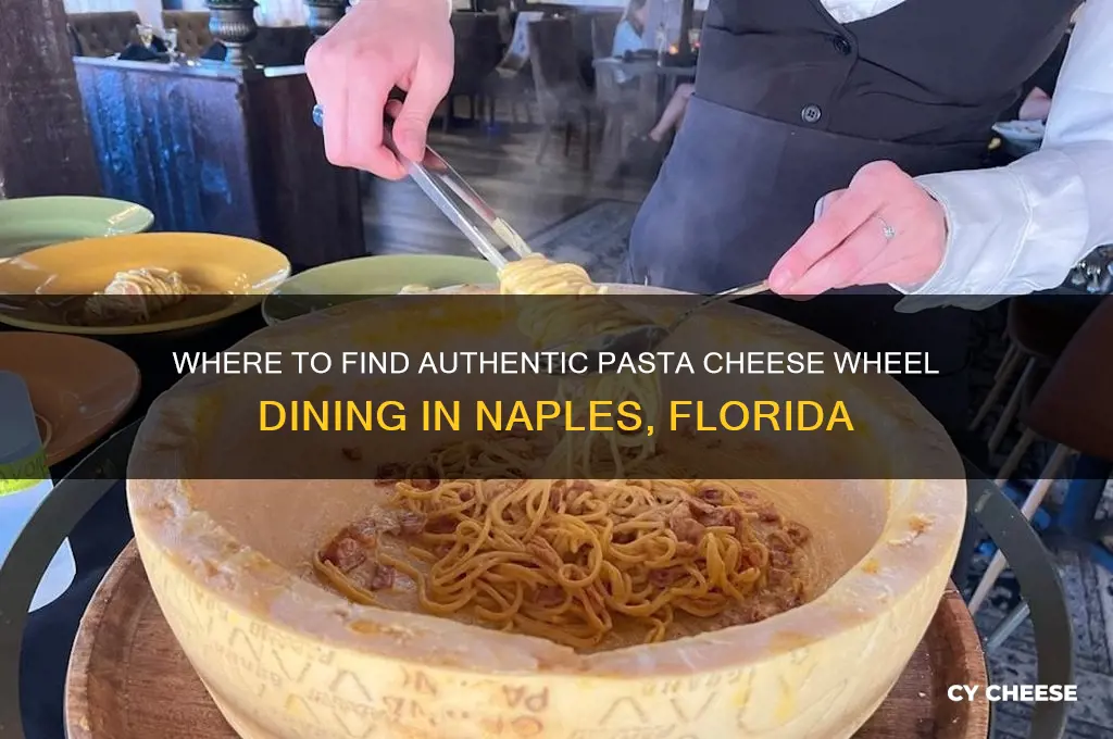who has a pasta cheese wheel in naples florida