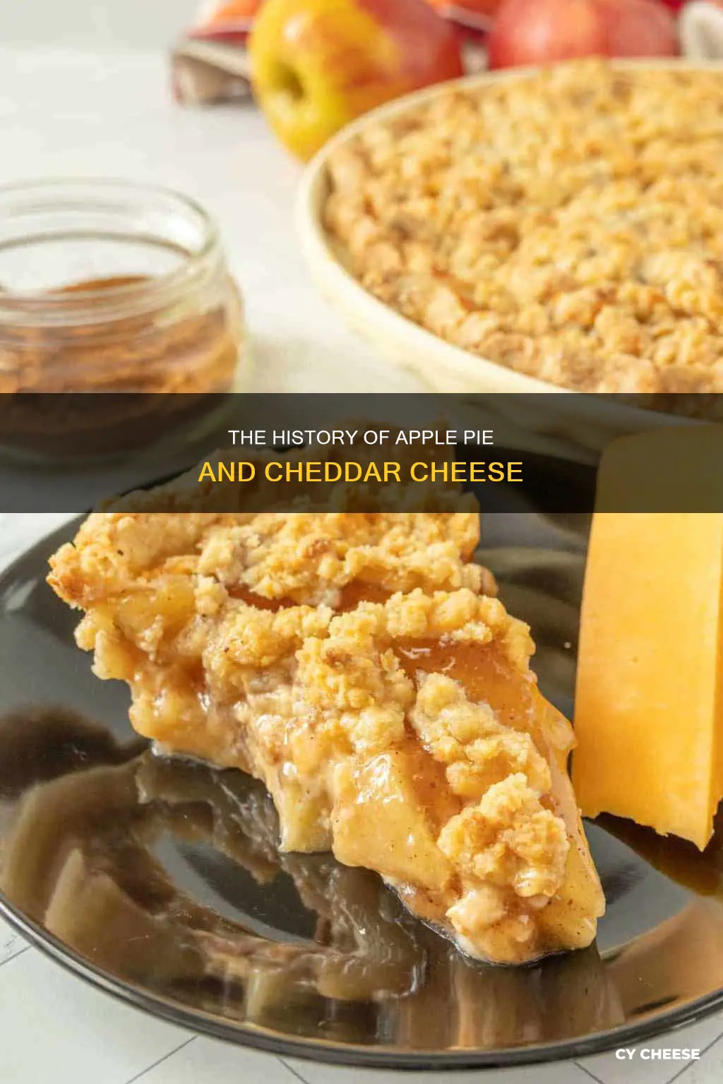 who invented apple pie with cheddar cheese