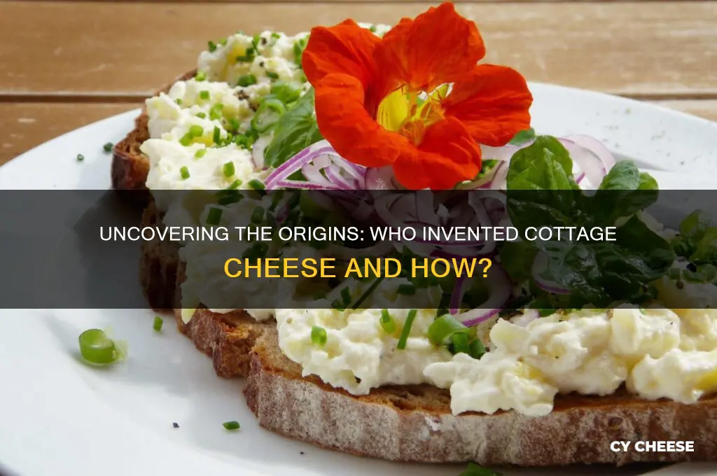 who invented cottage cheese