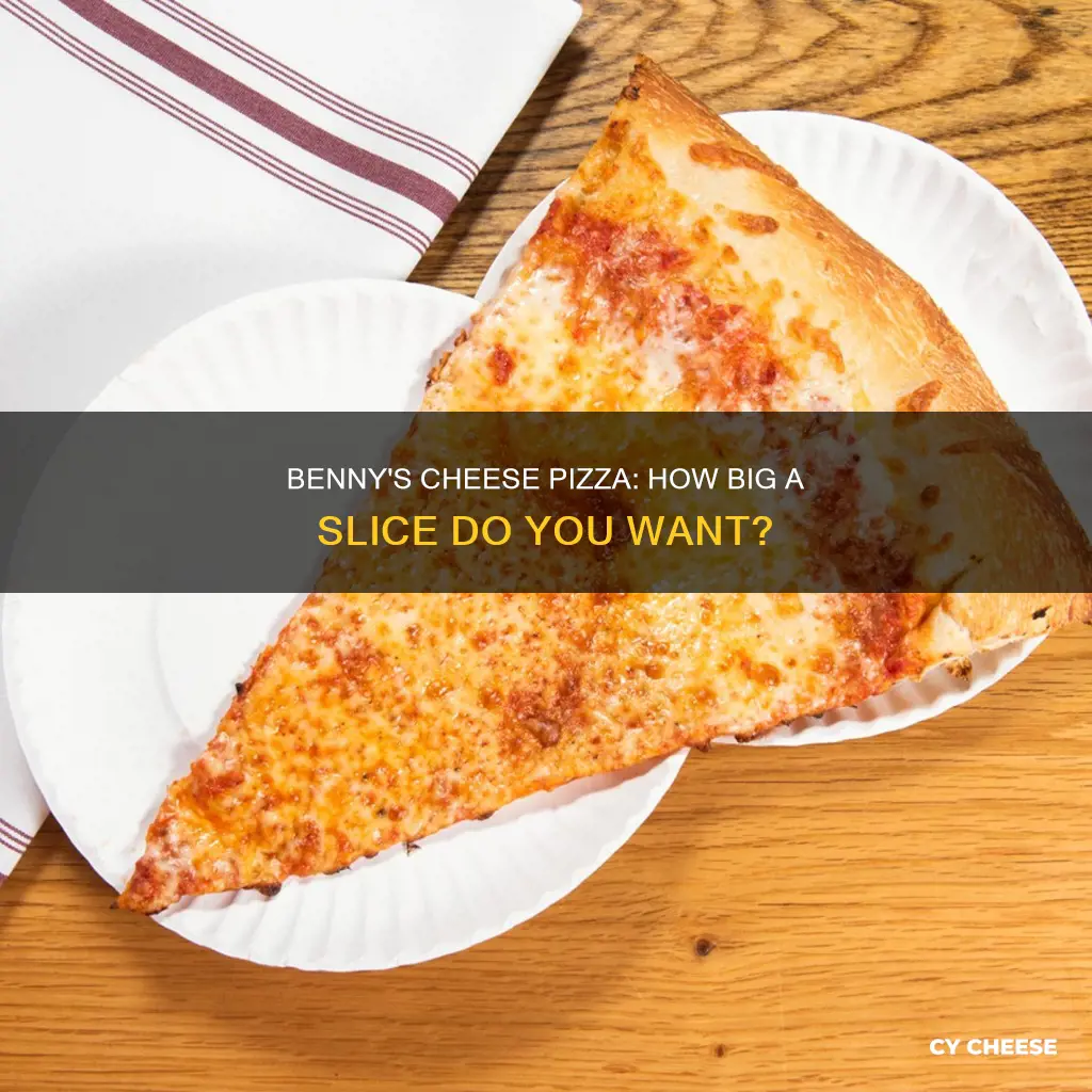 who large is a bennys cheese pizza