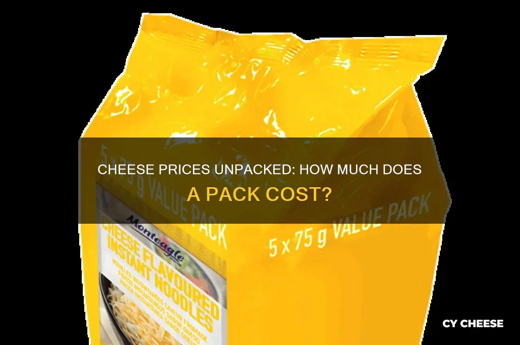 who much does a pack of cheese cost
