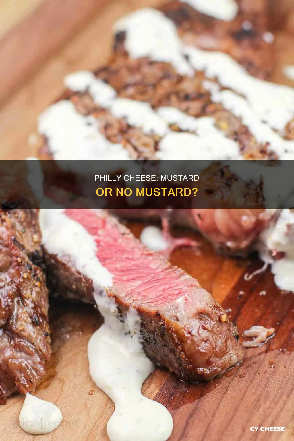 who puts mustard on a philly cheese