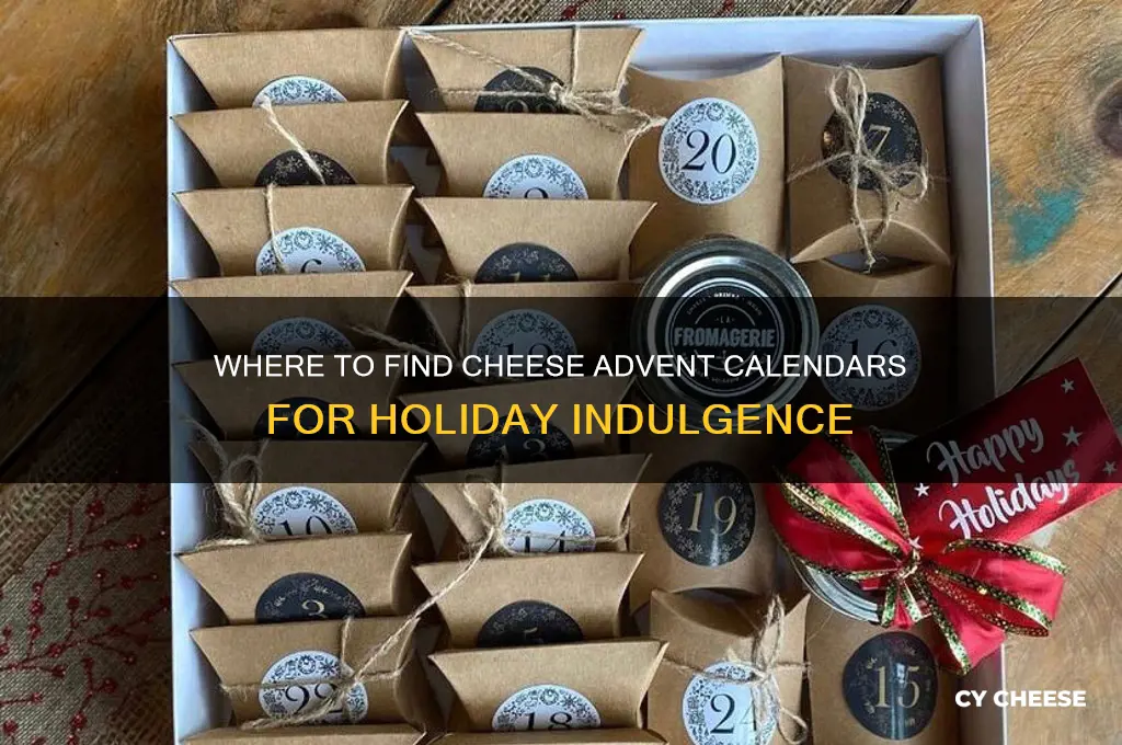 who sells cheese advent calendars
