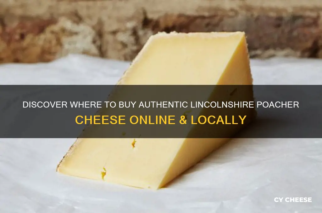 who sells lincolnshire poacher cheese