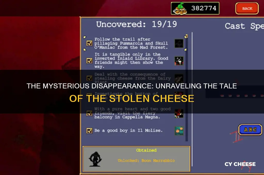 who stole the cheese