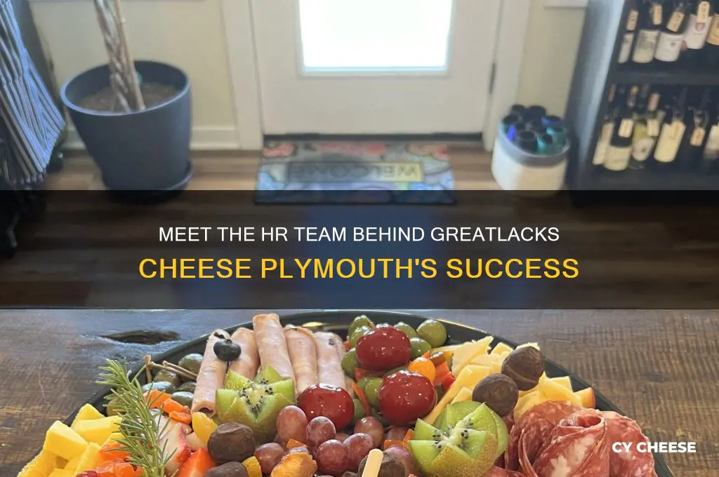 who works in hr at greatlacks cheese plymouth