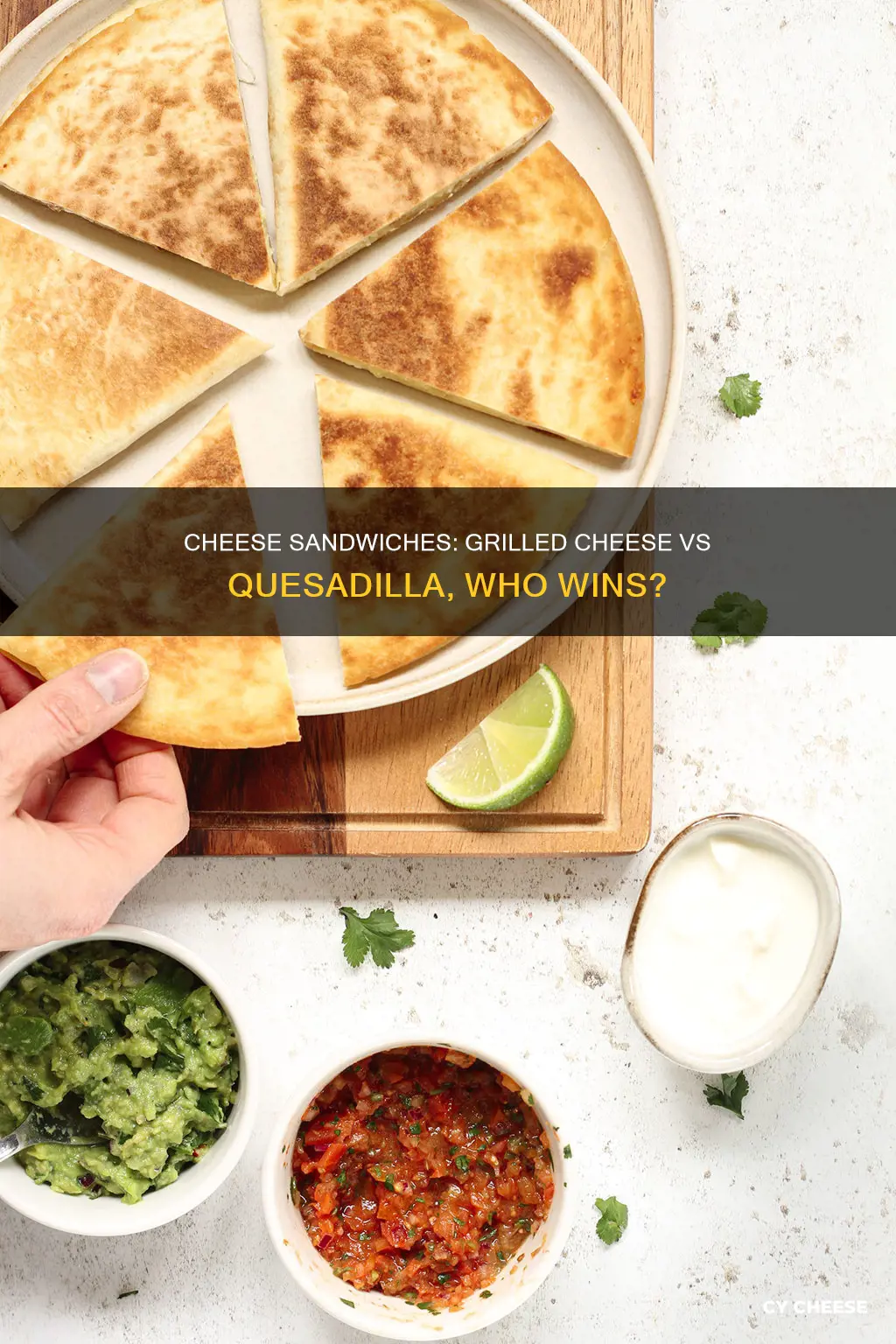 who would win grilled cheese or quesadilla