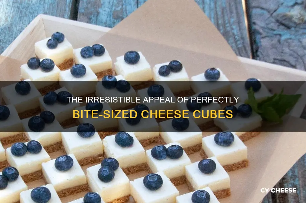 why are cheese cubes so good