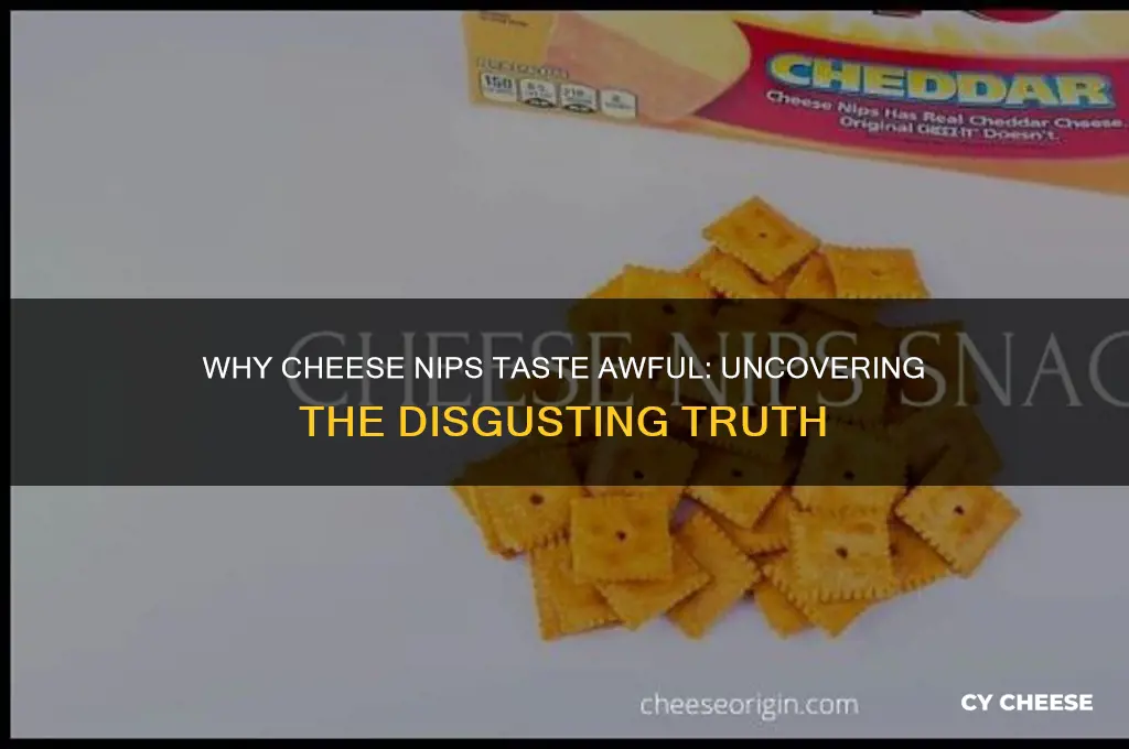 why are cheese nips disgusting