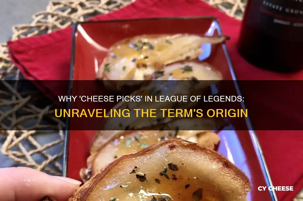 why are cheese picks callked that in lol