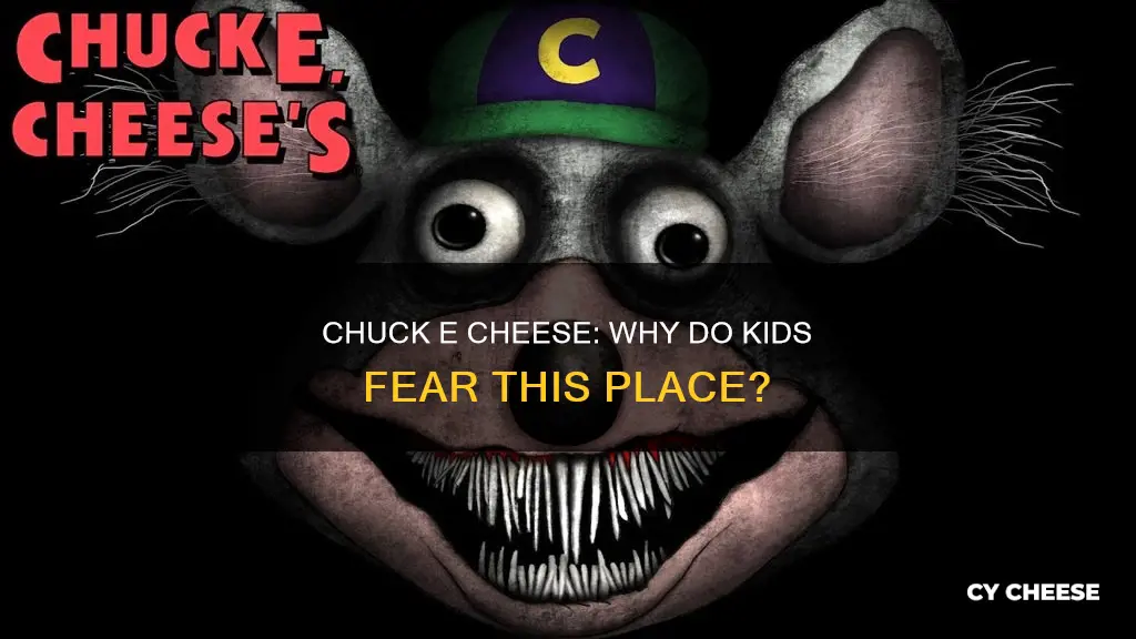 why are kids scared of chuck e cheese