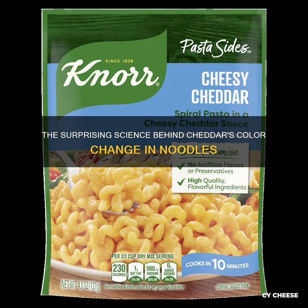 why cheddar cheese noodles change