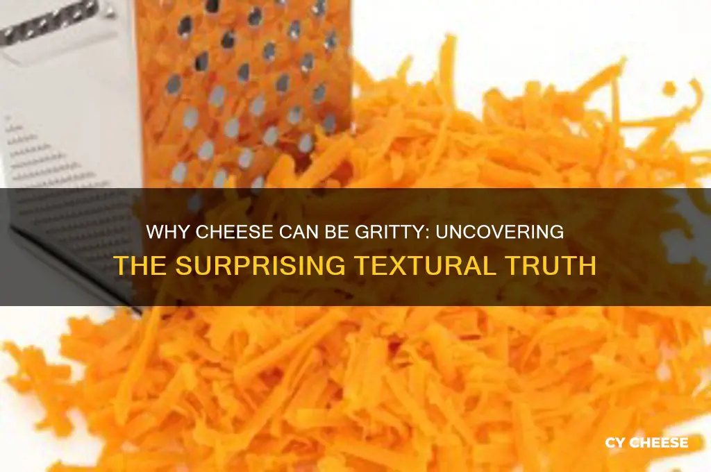 why cheese is gritty