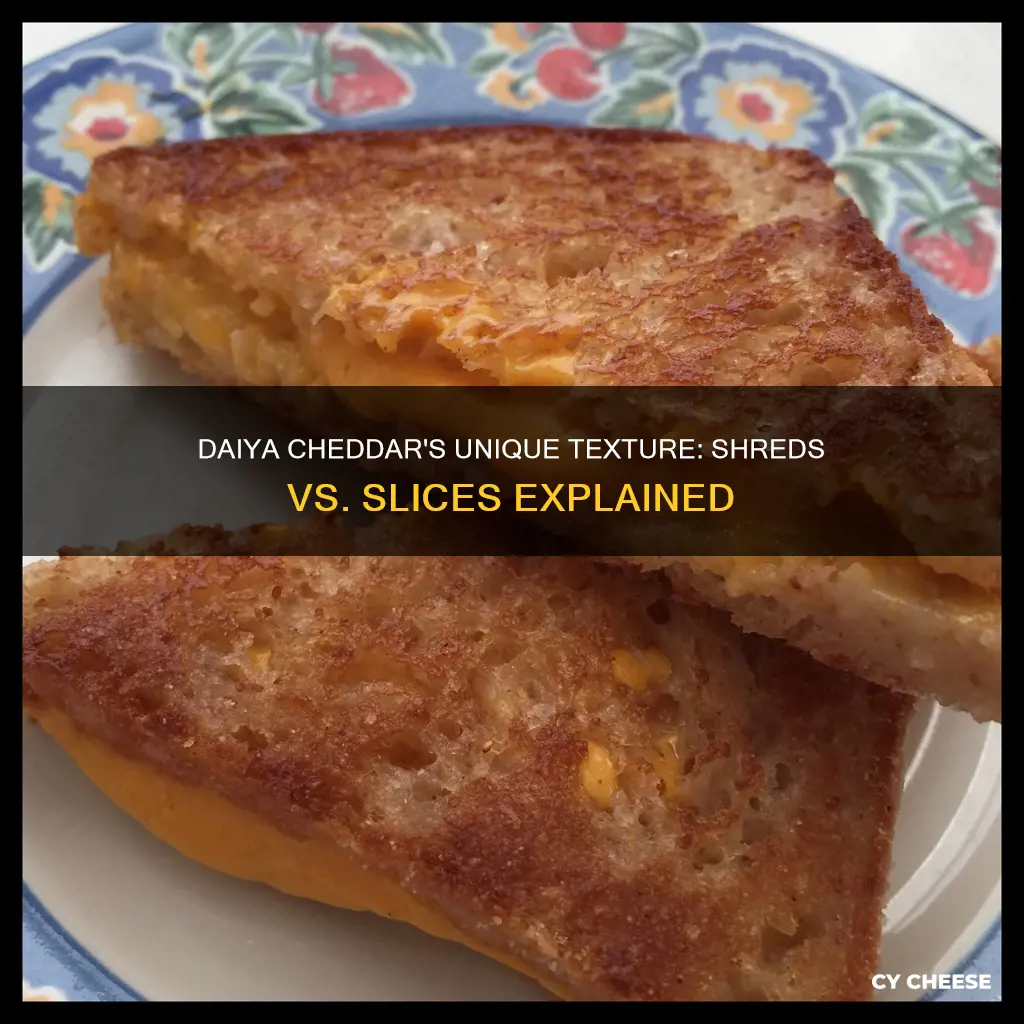 why daiya cheddar cheese shred taste different than slices