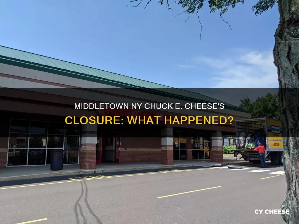 why did chuck e cheese close in middletown ny